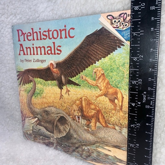 Prehistoric Animals vtg 1978 paperback book 8" used by Peter Zallinger - Picture 2 of 12